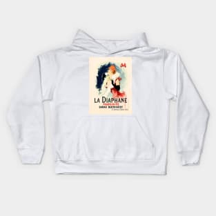 LA DIAPHANE SARAH BERNHARDT Opera Paris Art Nouveau Vintage French Kids Hoodie